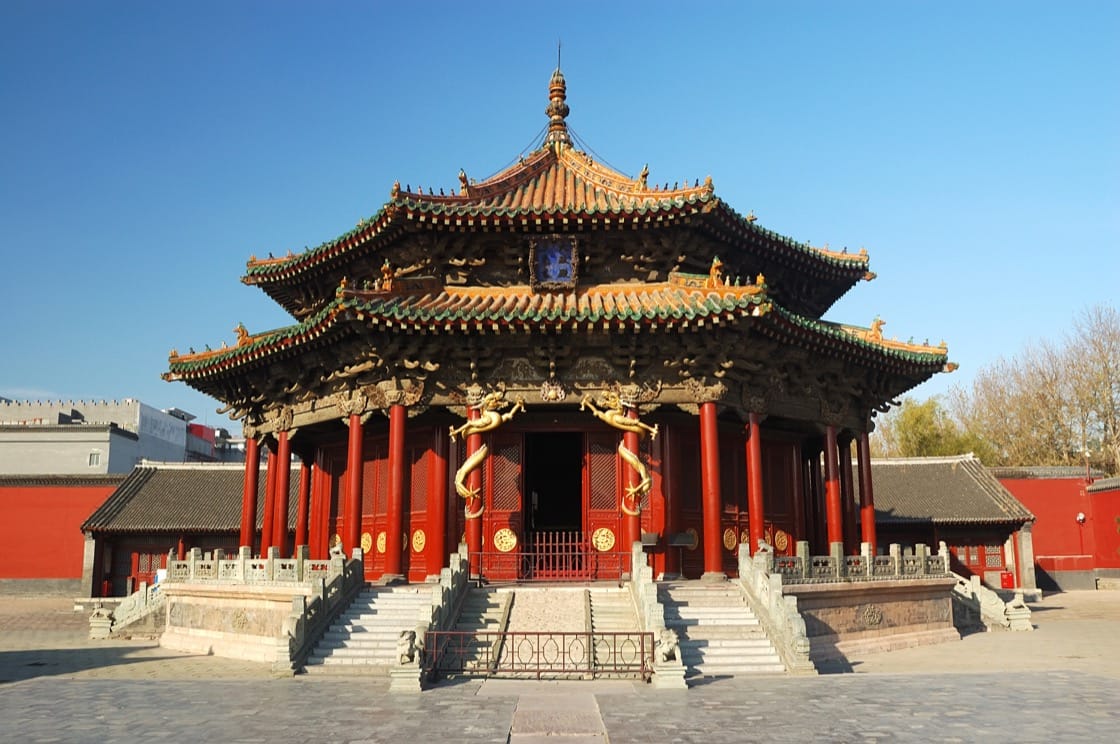 the world heritage site of the former imperial palace from qing